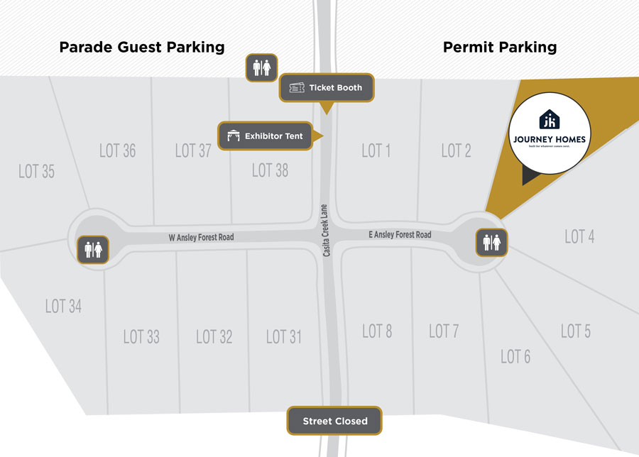 Parade of Homes Site Plan Journey Homes