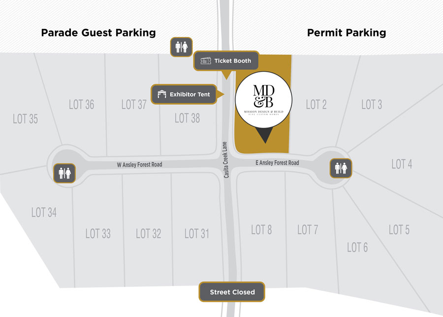 Parade of Homes Site Plan Mission Design and Build