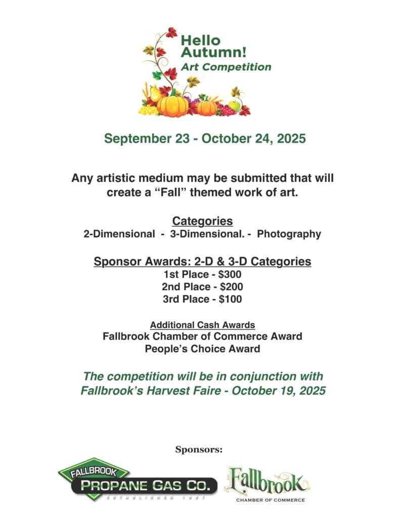 Autumn Art Competition CoC Website Sign