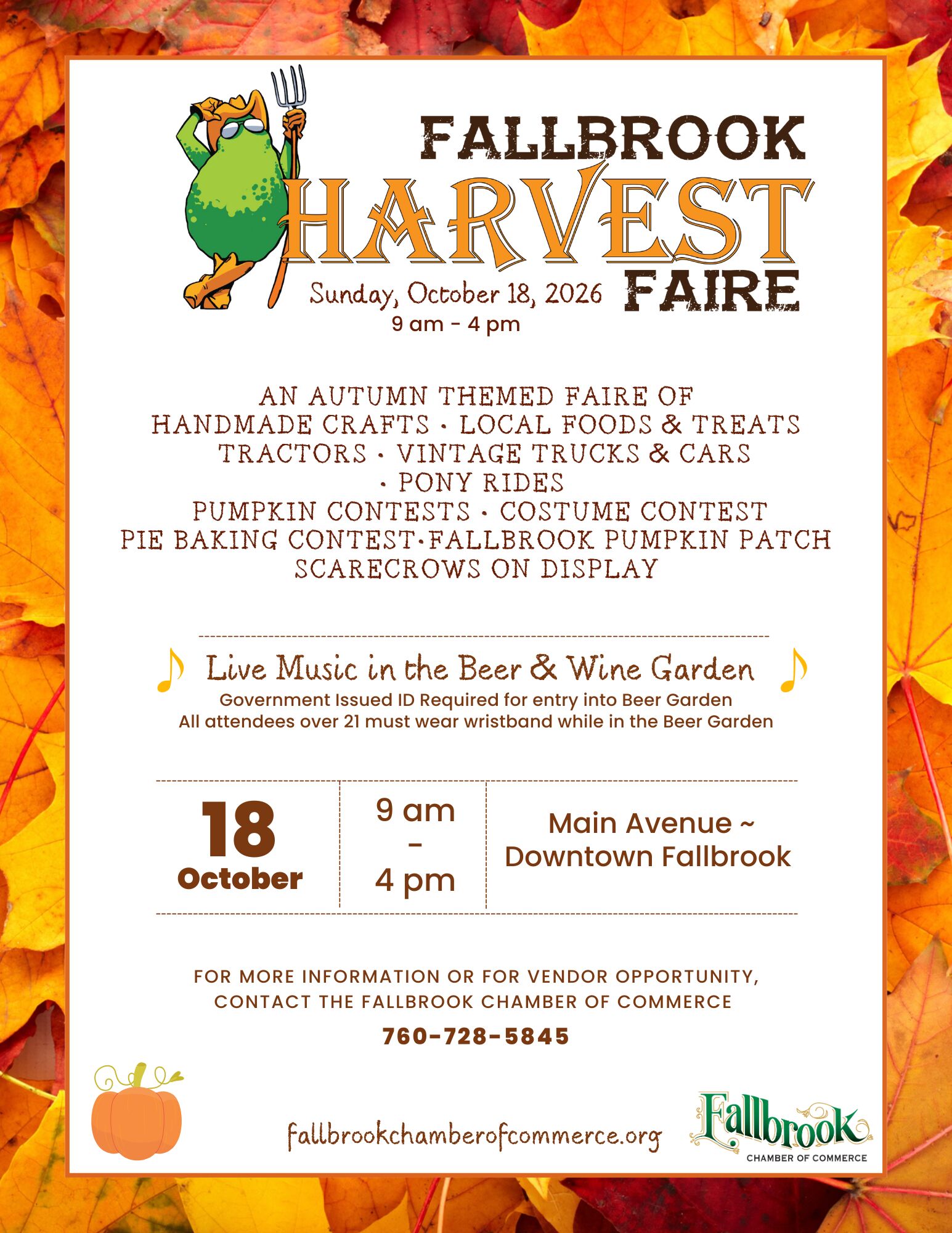 Harvest Faire Flyer 2026