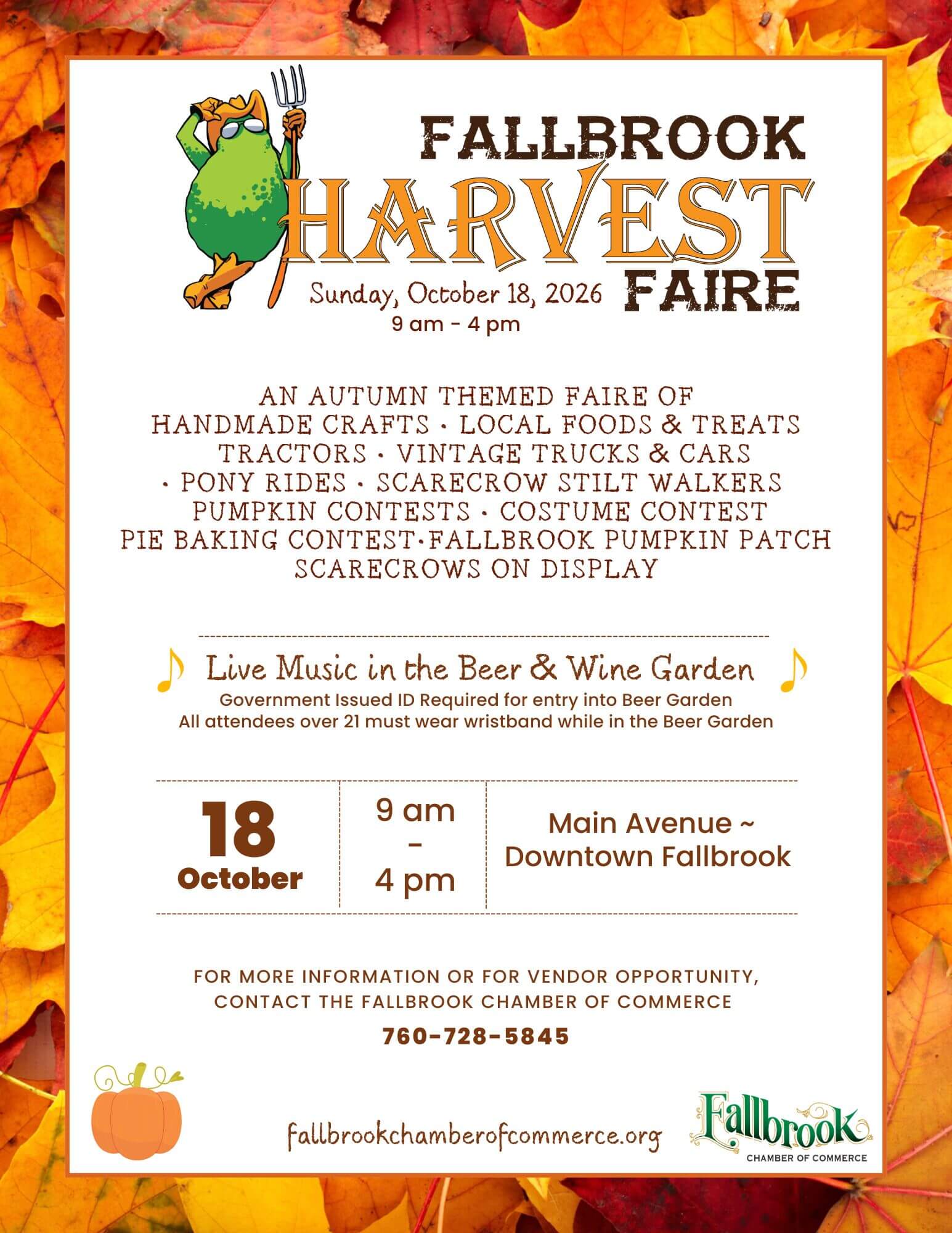 Harvest Faire Flyer 2026
