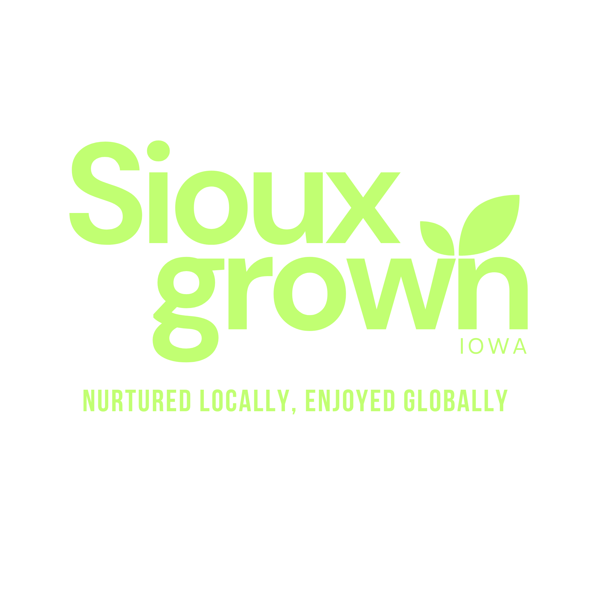 Sioux Grown Logo - Lime
