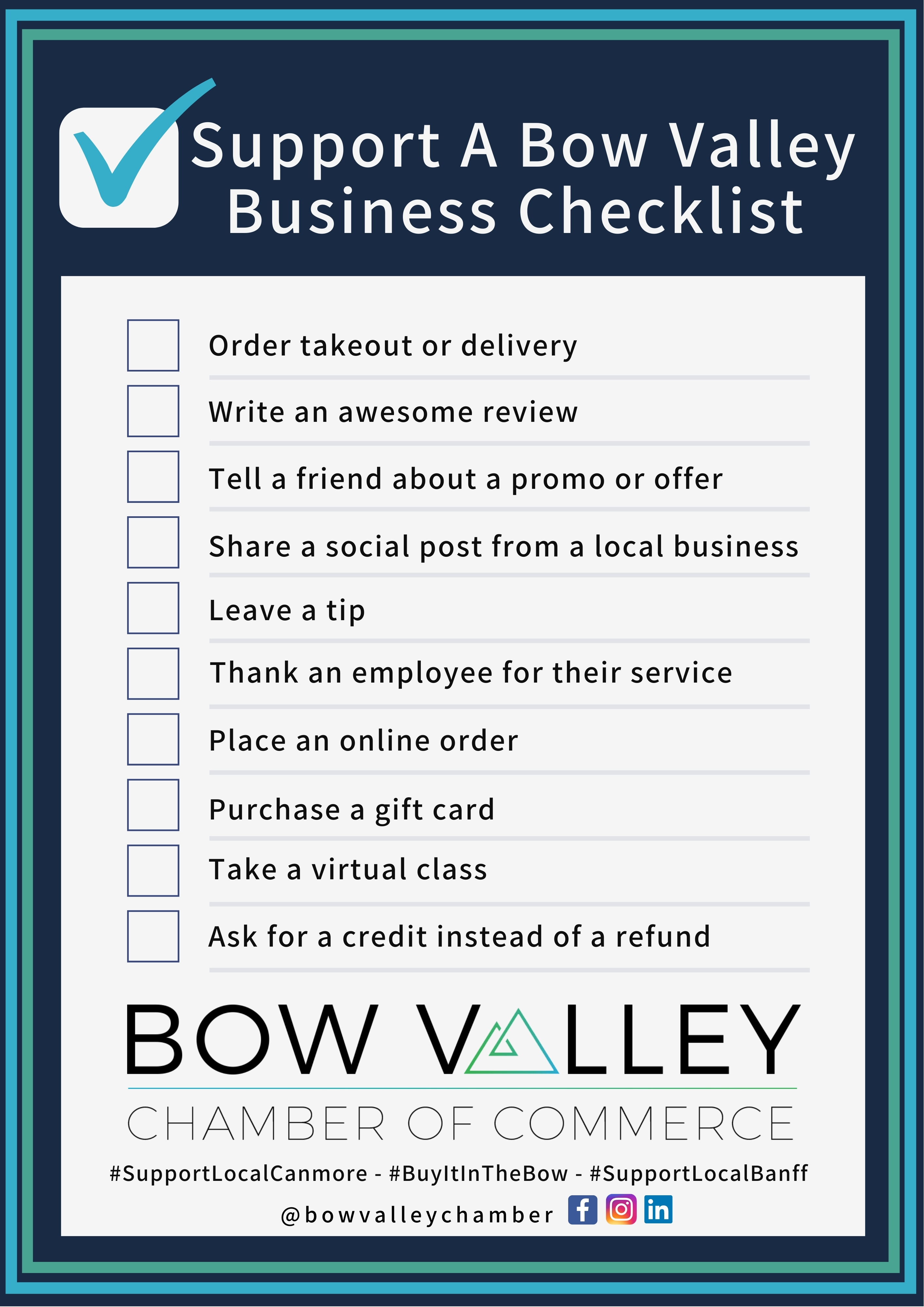BVCC support a local business checklist