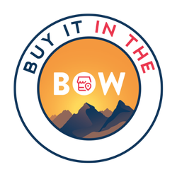 Buy it in the Bow - Canmore &amp; Banff - Buy Local Alberta, Canada - logo