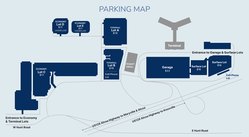 TYS Parking Map