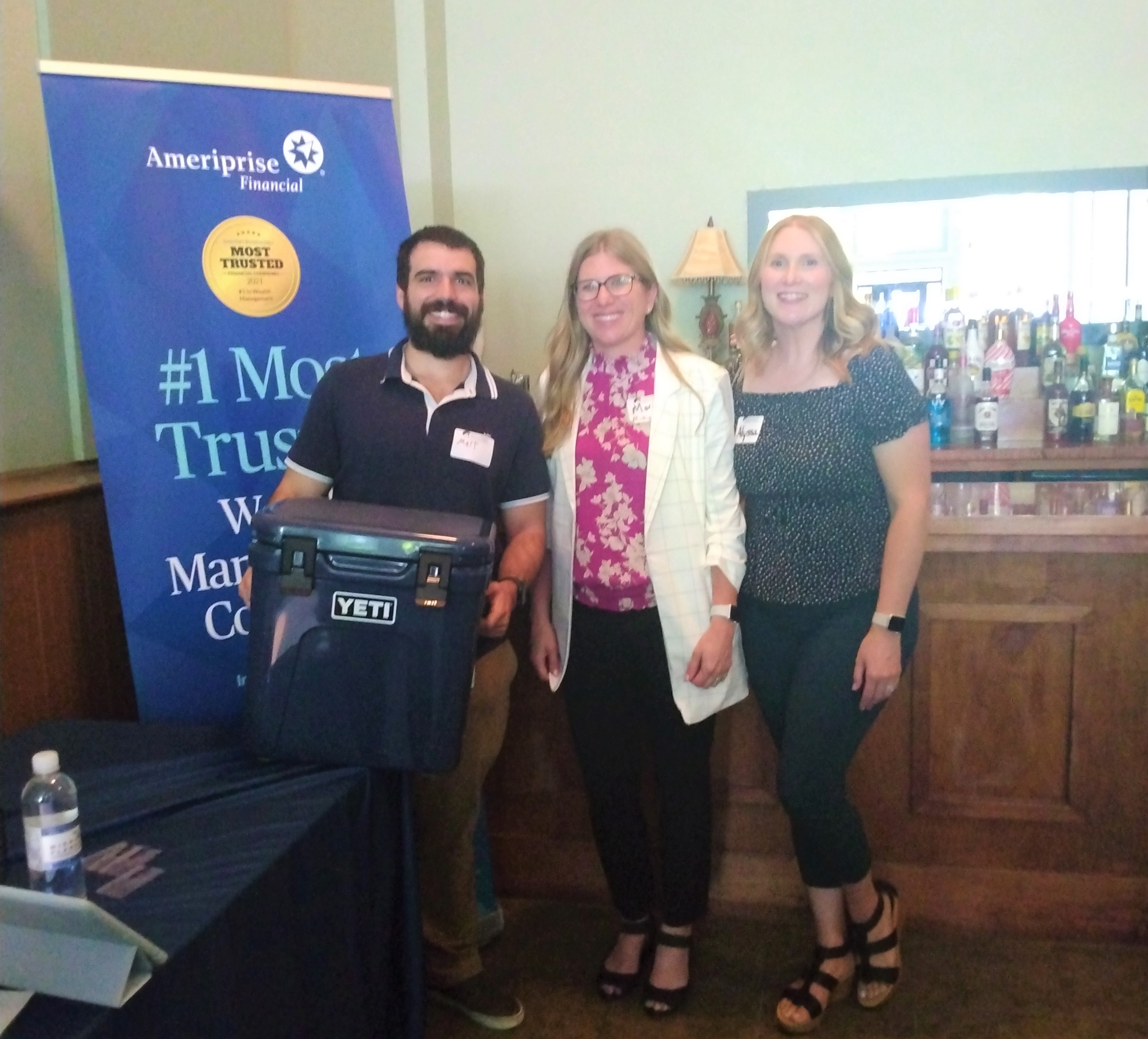 L to R: Mathew Victores (MMYP), Mary Feuerbach &amp; Alyssa Guindon (Michigan Planners)