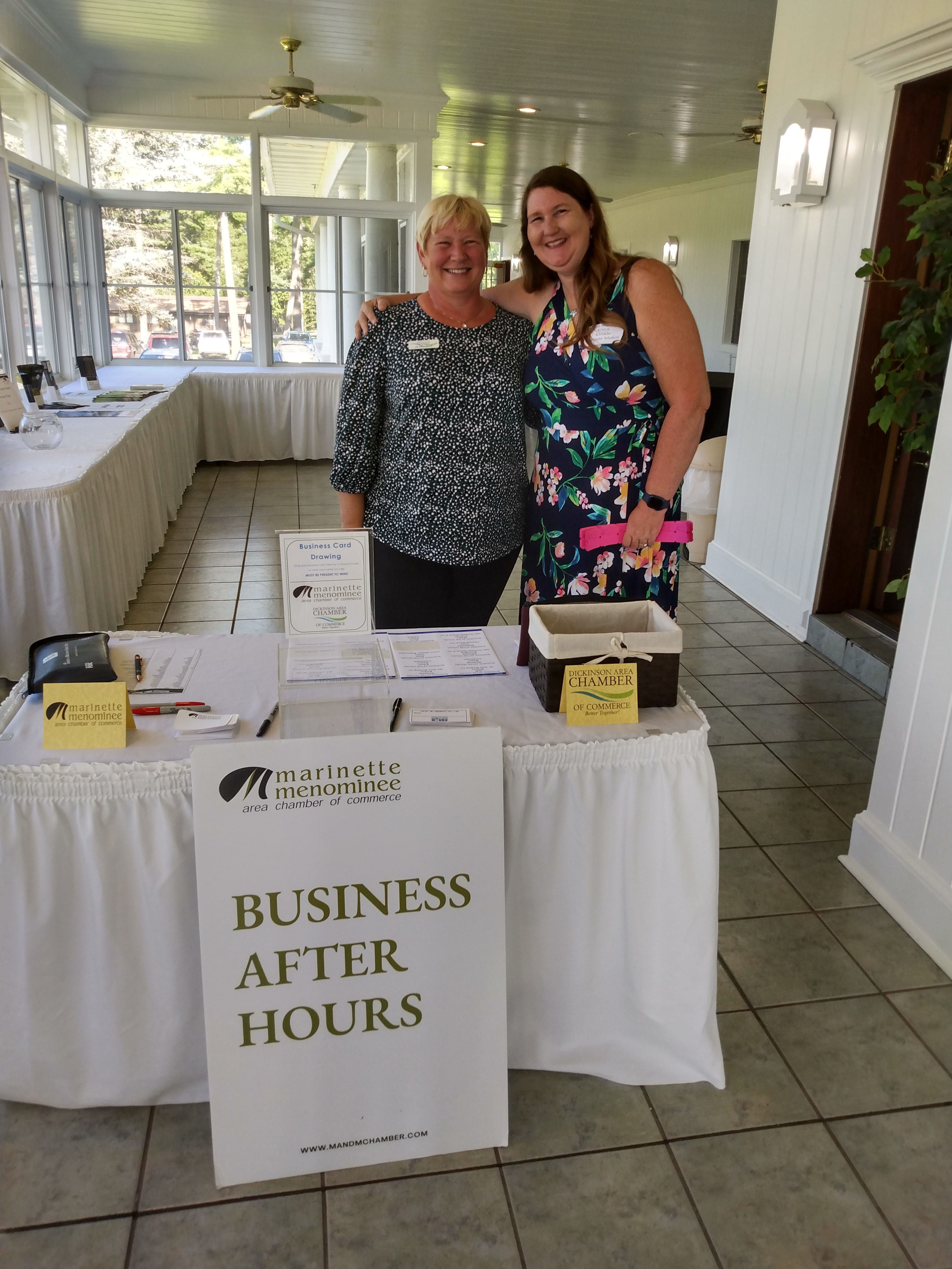 Jill and Kristin with the Dickinson Area Chamber of Commerce