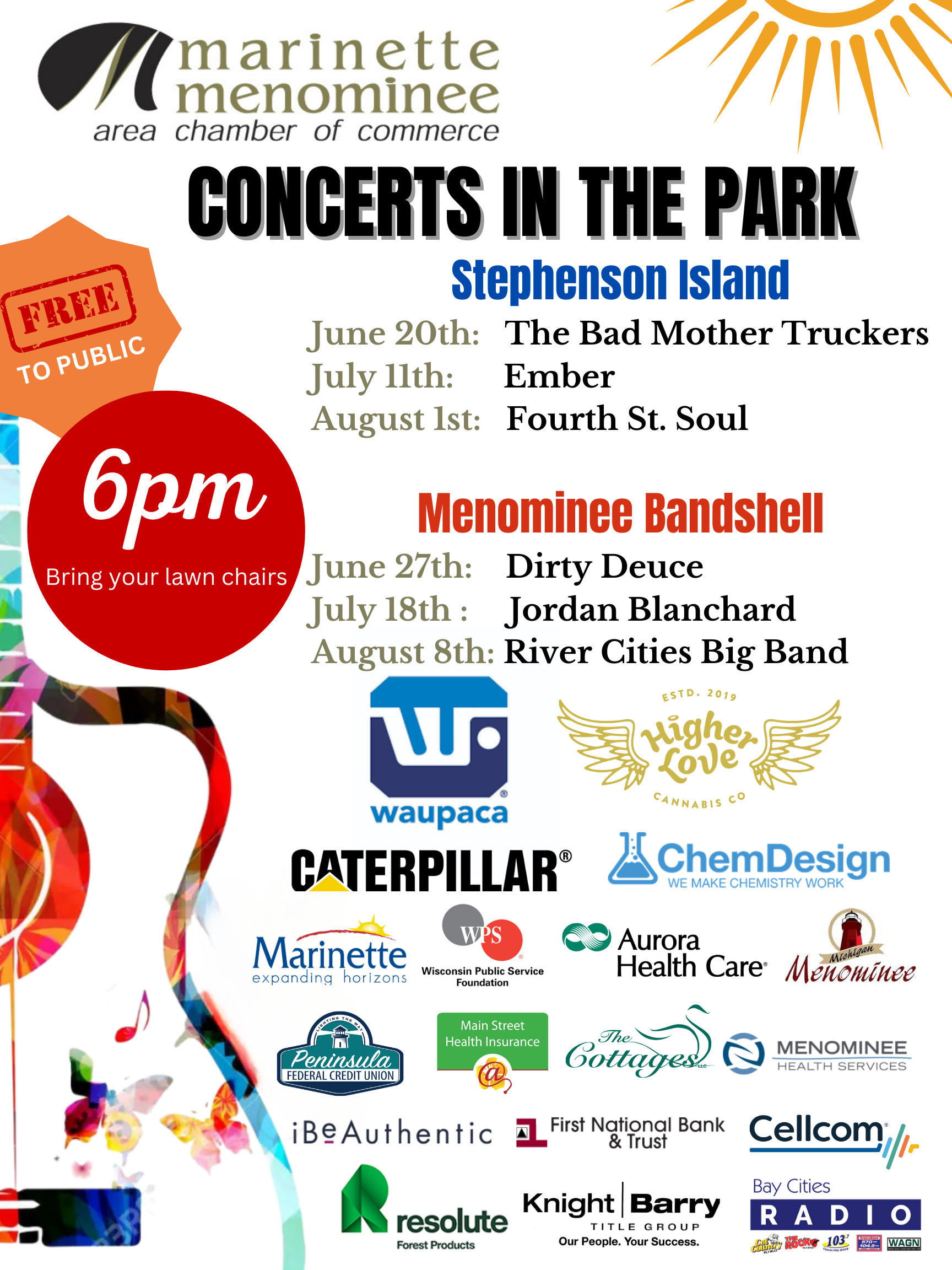 CONCERTS IN THE PARK POSTER
