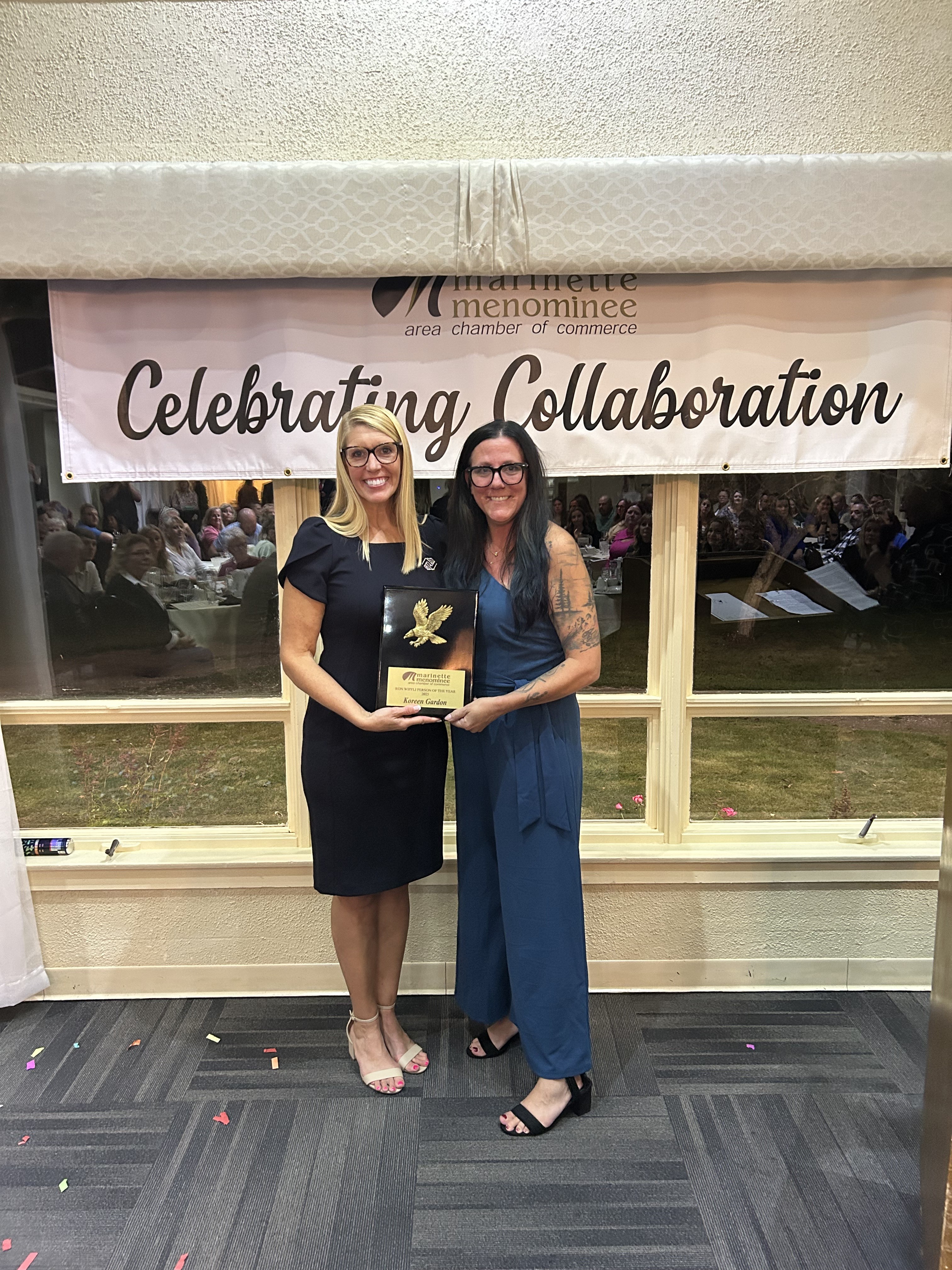 2025 Ron Wipfli Person-of-the-Year Award: Koreen Gardon, ED DAR Boys and Girls Club / Jenna Stubenvoll, M/M Chamber Finance and Programs