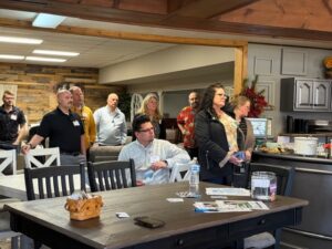 WAVE members present at the April 2026 Business After Hours at Maloney's Home Center - Marinette, WI