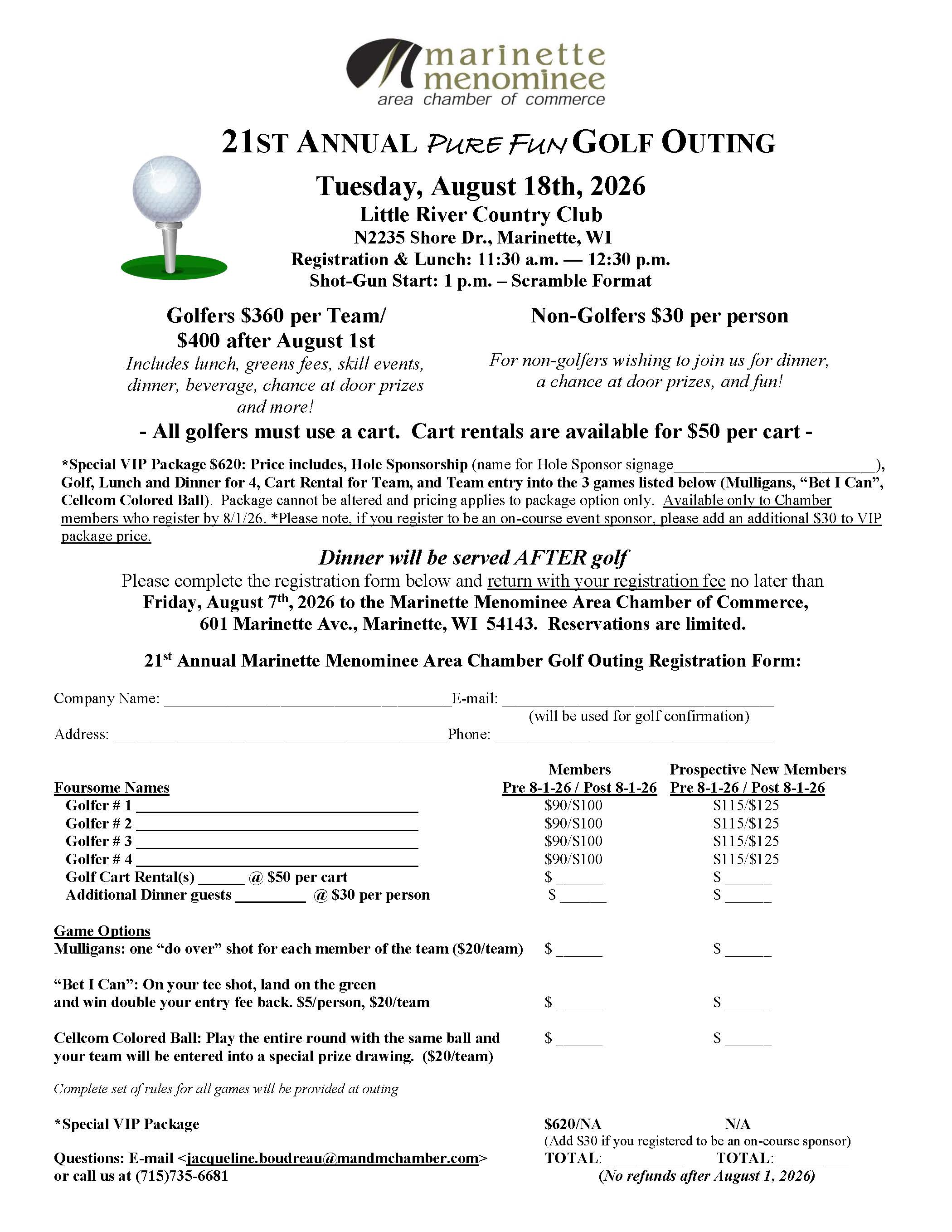 Golf Flyer 2026- 1st out
