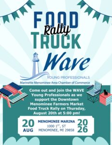 Food Truck Rally- 8.20 Get Registered by Emailing Ellen Grabian: ellen.grabian@mandmchamber.com