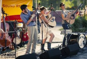 Band playing at Riverwalk Summer Concert Series