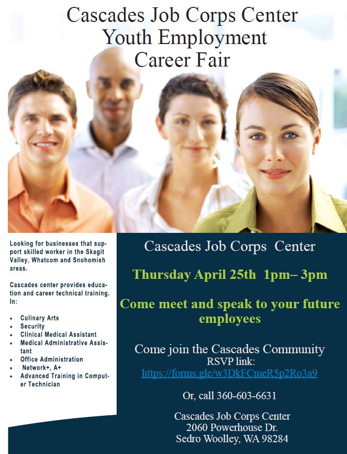 Cascades Job Corps Center Youth Employment Career Fair - Mount Vernon ...