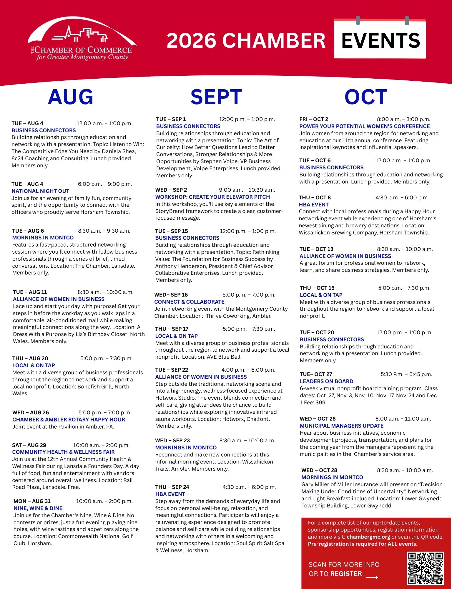 2026 3rd Quarter Print Calendar