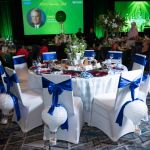 decorated table at chairman's ball