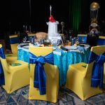 decorated table at chairman's ball