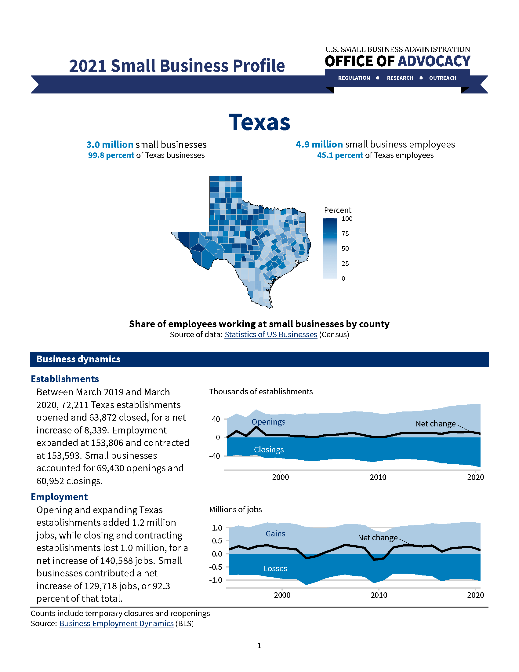 Texas Small Business Profile