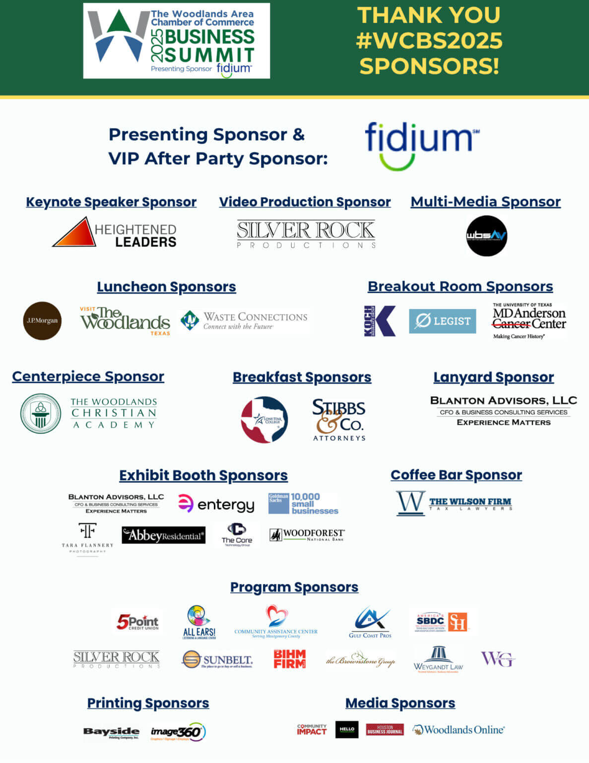 2025 Business Summit sponsors for website