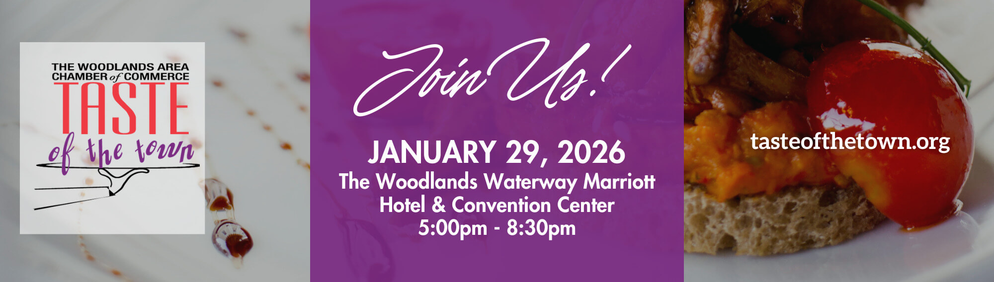 2026 Taste of the Town Website Banner