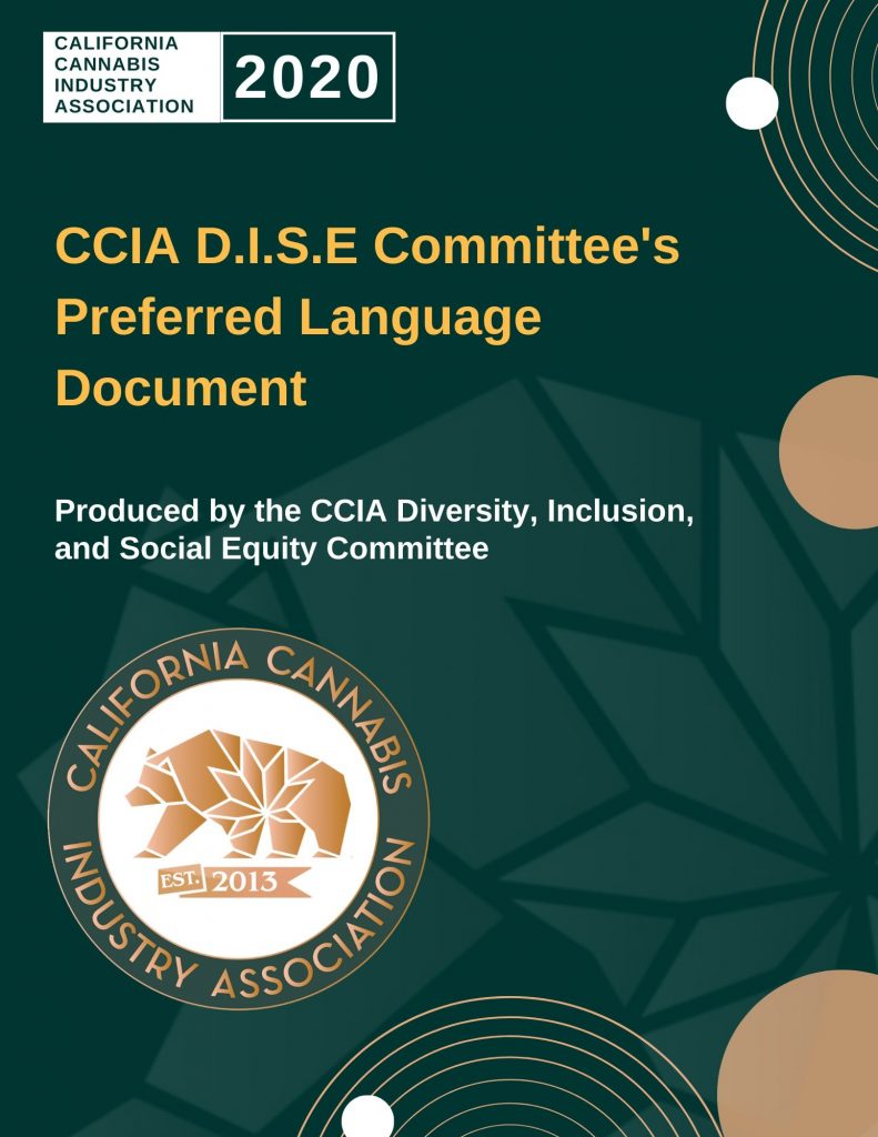 CCIA DISE Committee Preferred Language Document