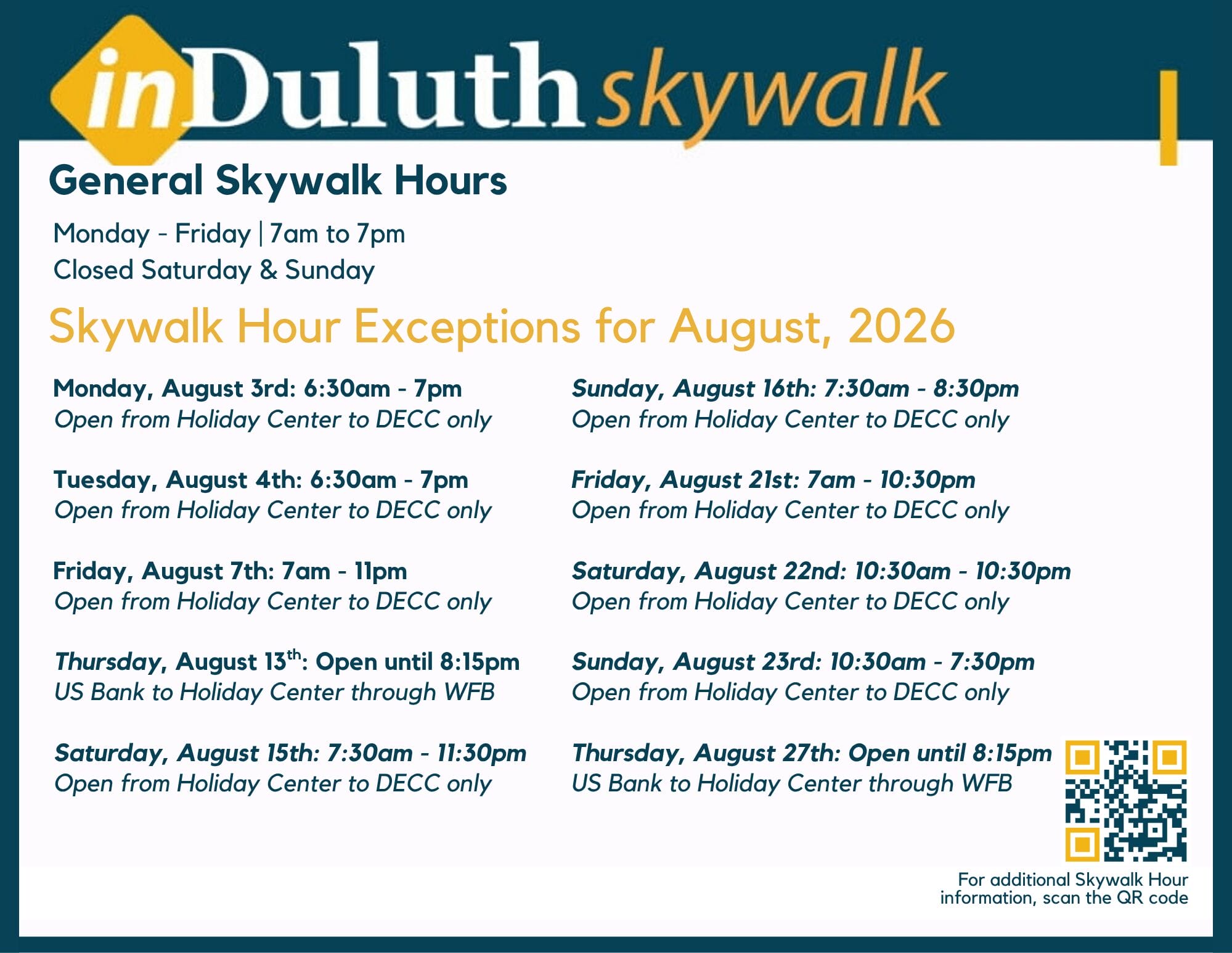 Copy of SKYWALK HOURS August 2026