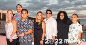 (L to R) Carolyn Aber, Alan Whitworth, Rex Nepomuceno, Marie Alfaro, Dana Shaffer, Romina Isimang, and Joseph Cadelina