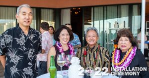 (L to R) Russell Inouye, Claire Isemoto, Leslie Isemoto, Laurie Isara