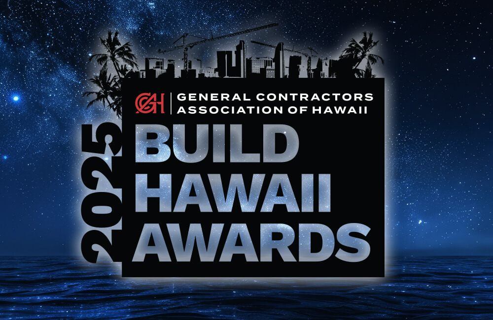 2025_website_bha GCA Build Hawaii Award 2025 logo over a starry night on the ocean.
