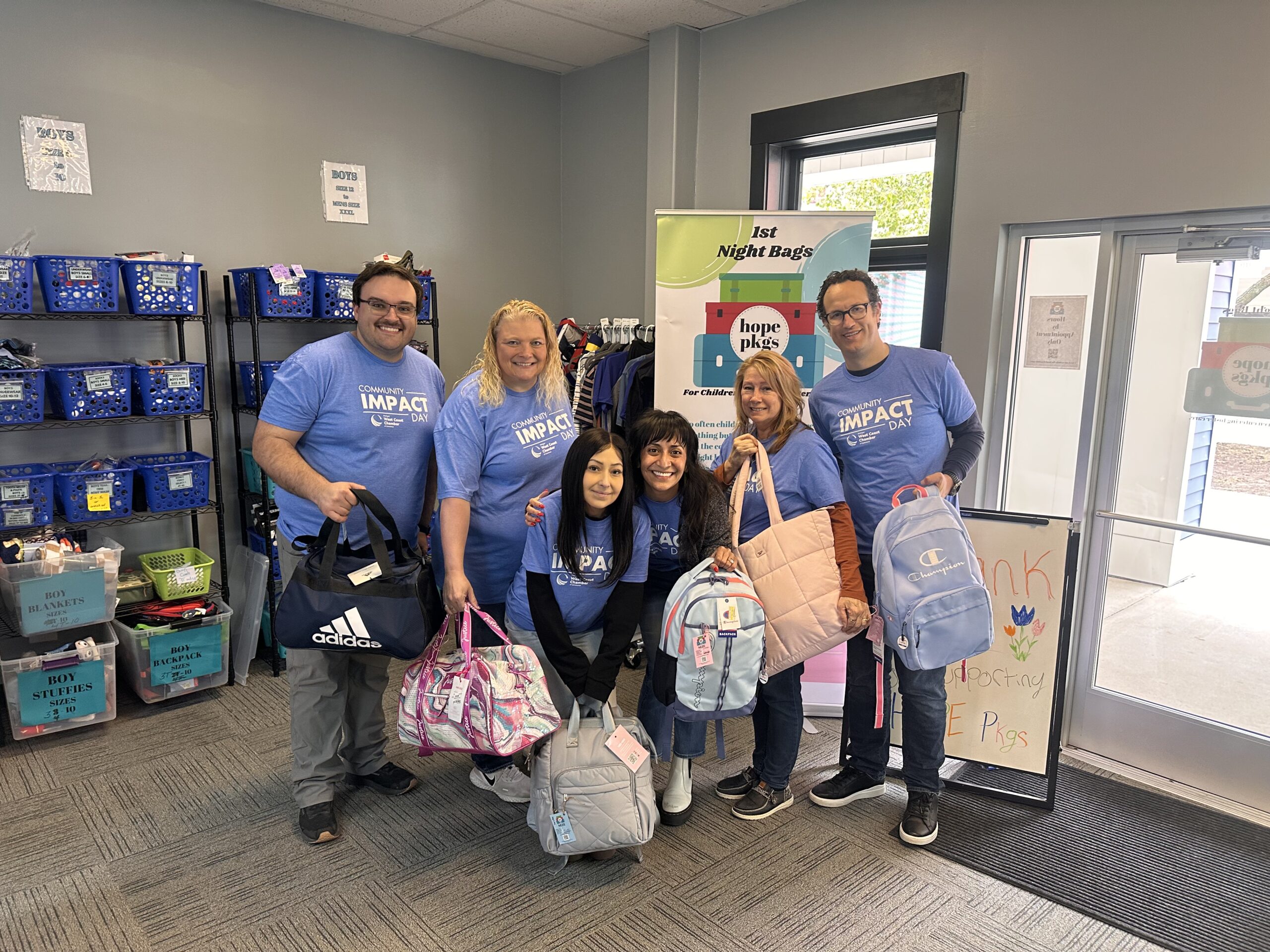 Volunteers supporting a local nonprofit