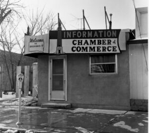 One of the first offices of the Brookings Area Chamber of Commerce