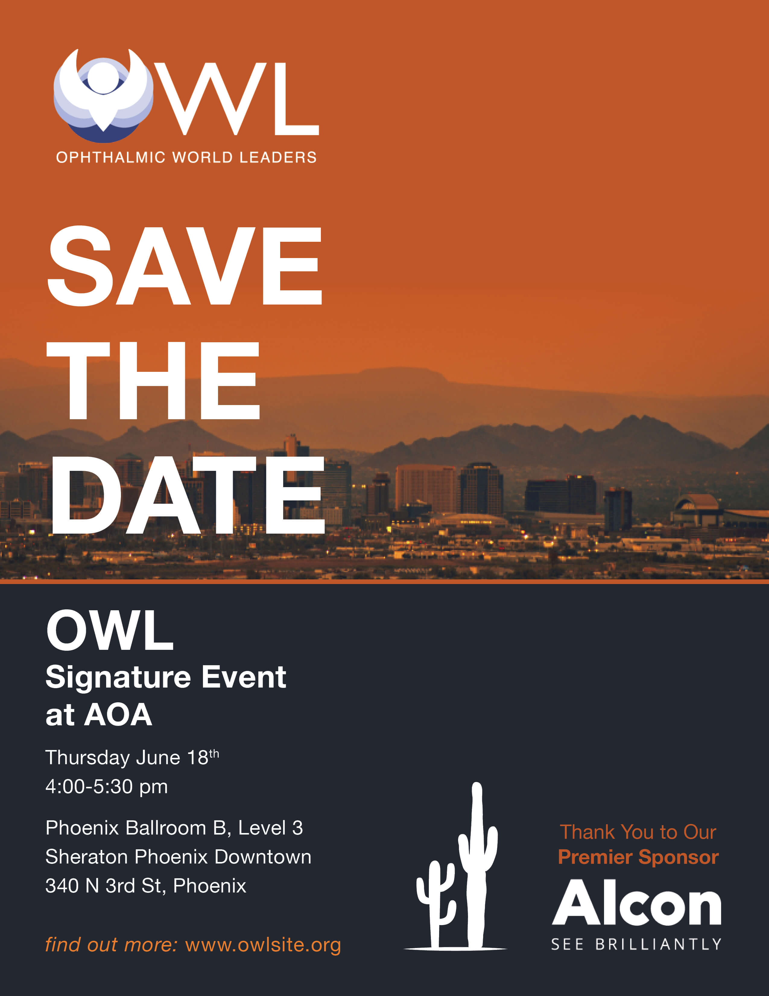 Save the Date! Join OWL at AOA, details coming soon!