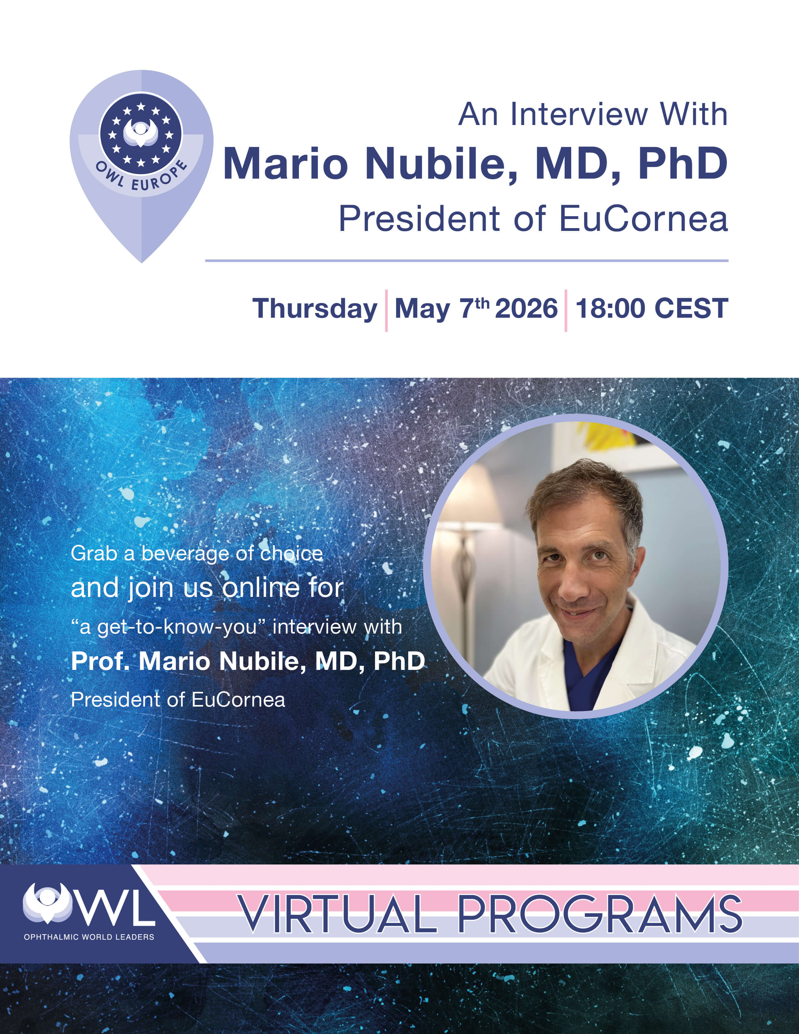 OWL Europe Virtual Interview with Mario Nubile, MD, PhD, EuCornea