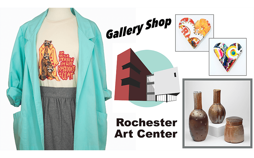 Rochester Art Center gallery shop photos