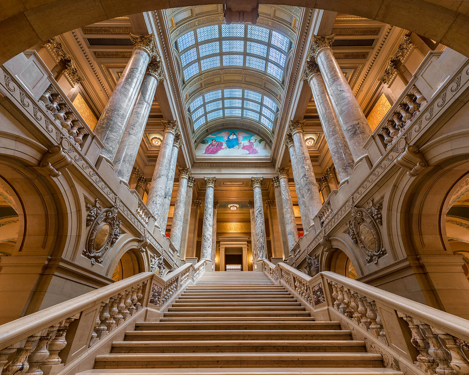 Photo of staircase inside MN Capitol building