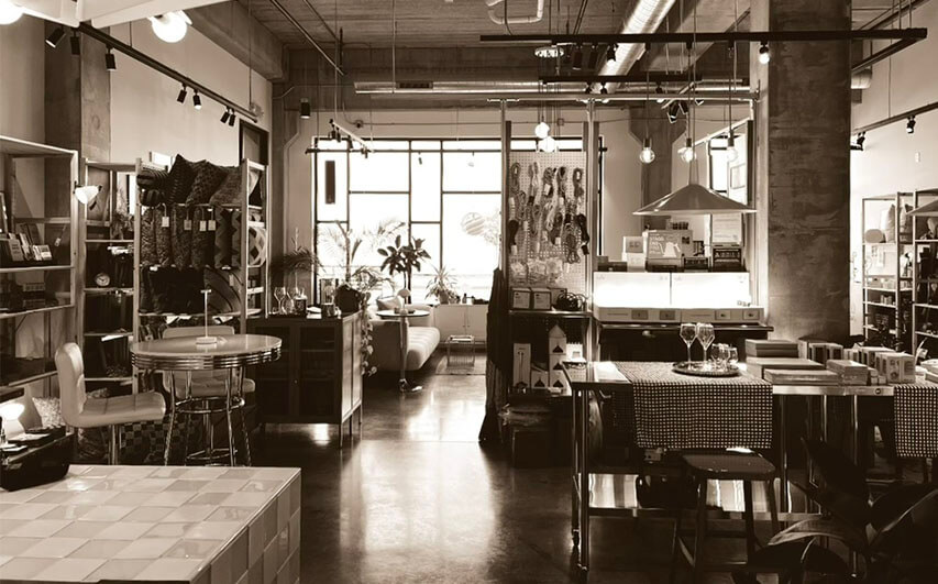 Photo of interior of socius design shop