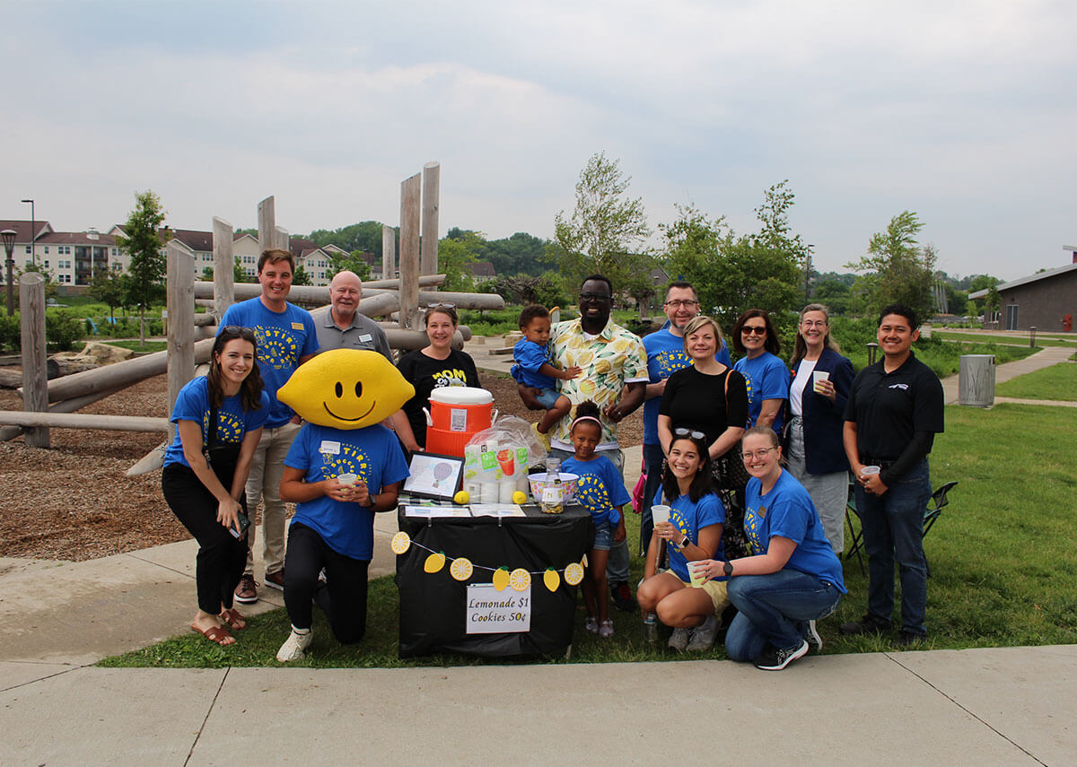 Group Photo at Lemonade Stand