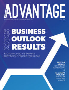 Cover for April Advantage Magazine