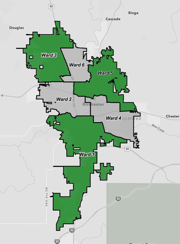 Map of City Council Wards