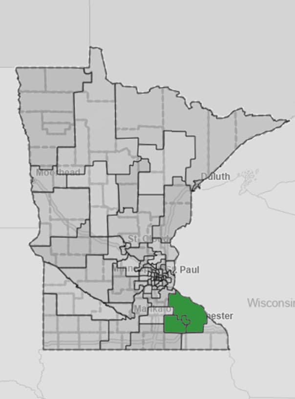 Map of State Senate Districts