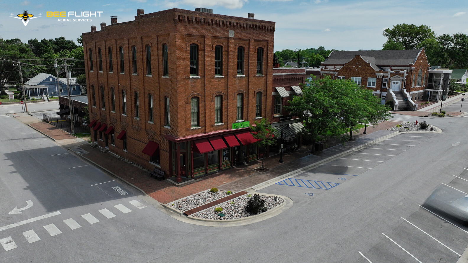 aerial of building