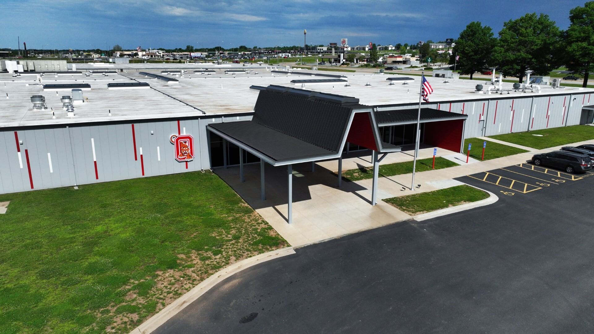 aerial of building