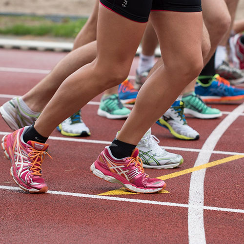 Runners at Starting Line