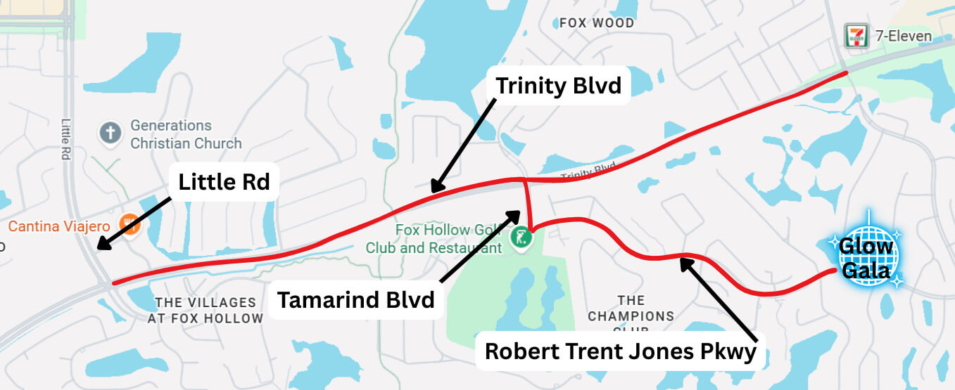 Glow Gala Map Glow Gala Map