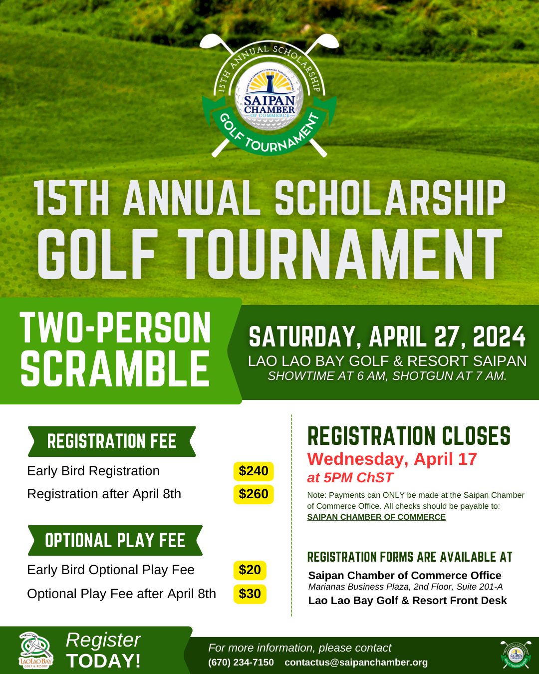 2024 Golf Tournament Flyer