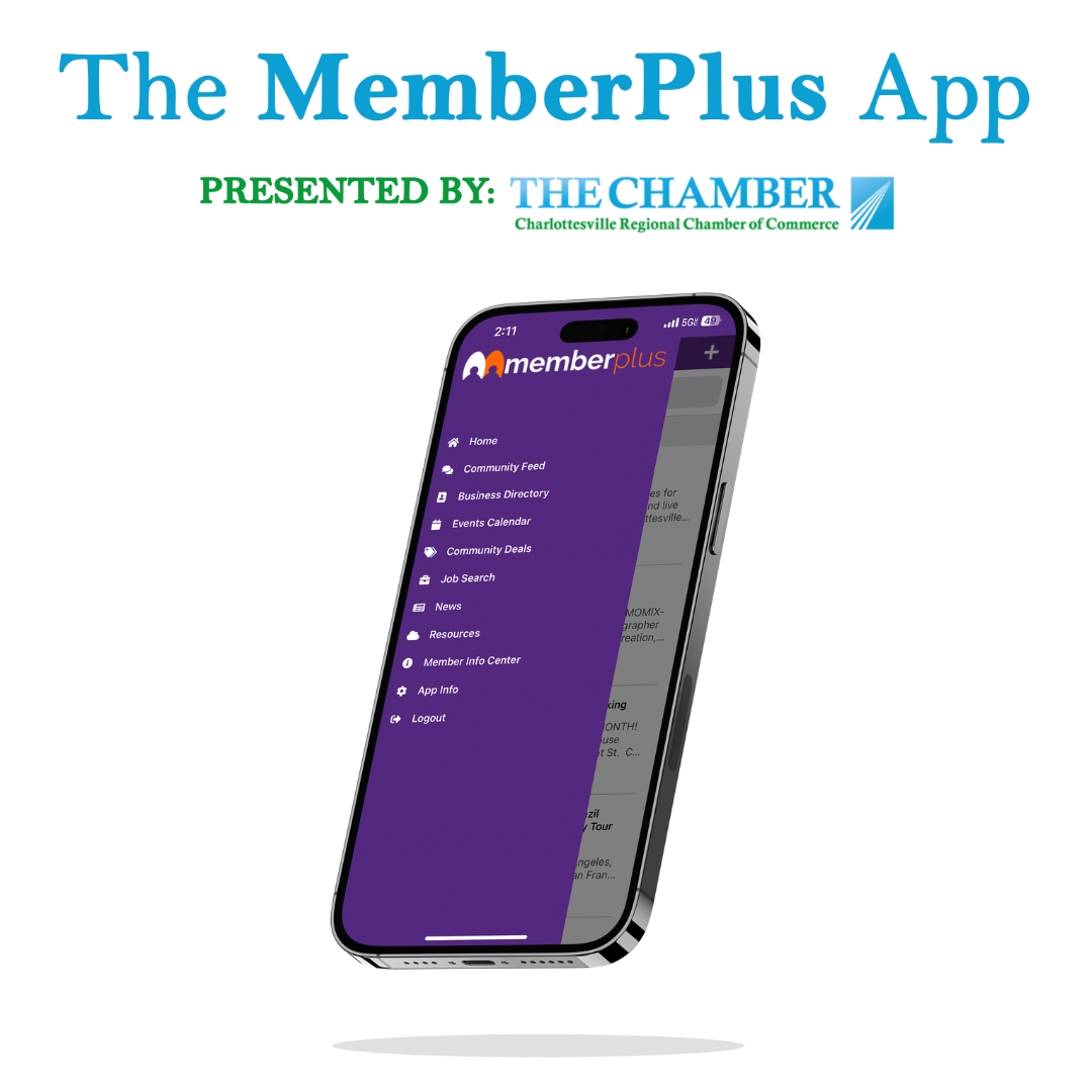 Download the MemberPlus App - Charlottesville Regional Chamber of Commerce
