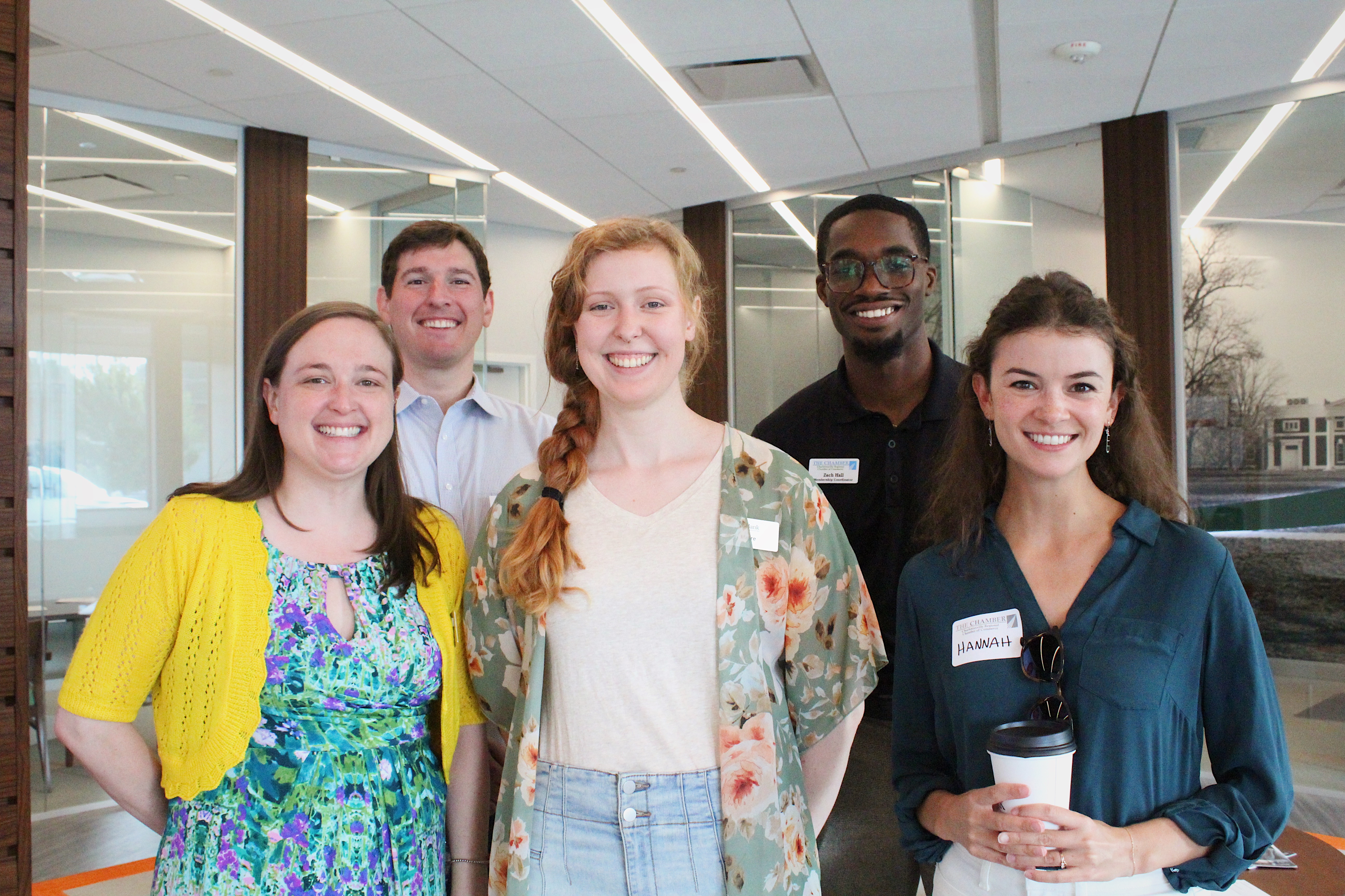 Board Members of the Rising Professionals Affinity Group with the Charlottesville Regional Chamber of Commerce.