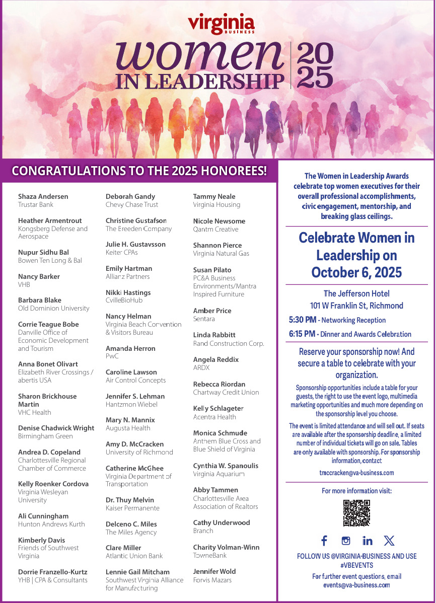 women in leadership graphic