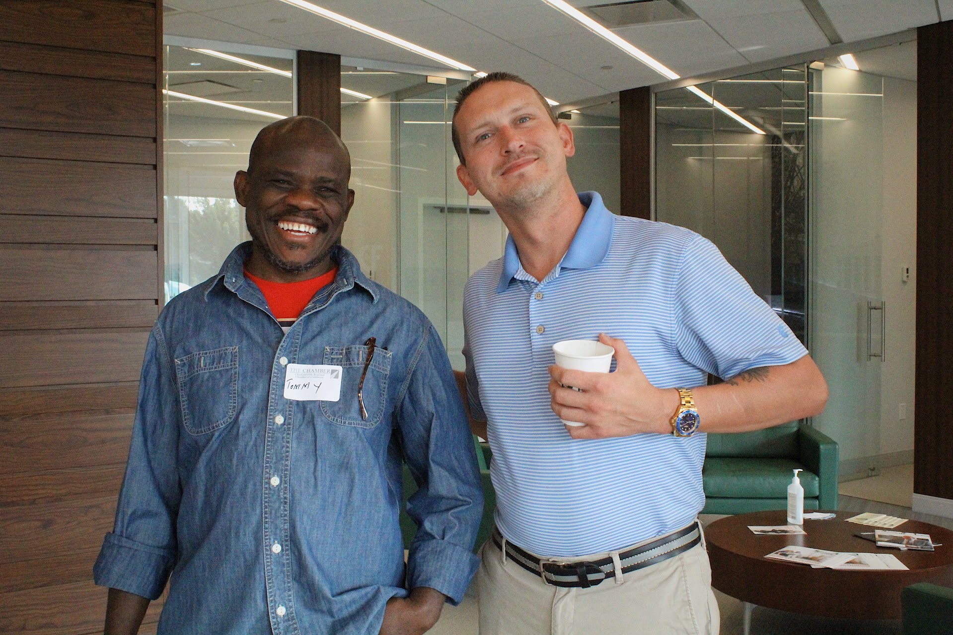 August Coffee Networking Two members of Rising Professionals at an August Coffee Networking event.