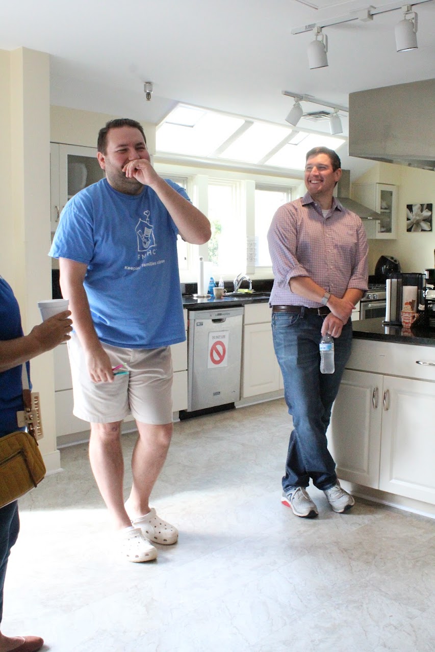 Dan Buckman, Chair of Rising Professionals, volunteering at Ronald McDonald House Charities of Charlottesville. Dan Buckman, Chair of Rising Professionals, volunteering at Ronald McDonald House Charities of Charlottesville.
